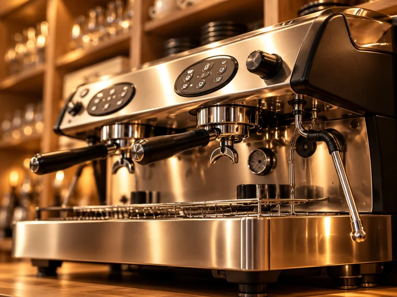 Nahaufnahme der Espressomaschine im Al Mare